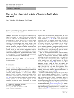Easy on that trigger dad: a study of long term family photo retrieval