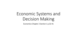 Economic Systems and Decision Making