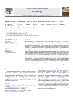 Disentangling common and specific neural subprocesses of