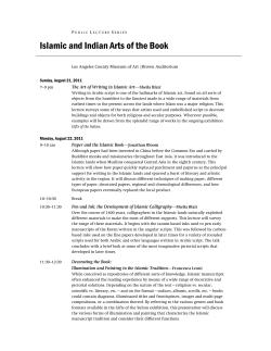 Islamic and Indian Arts of the Book