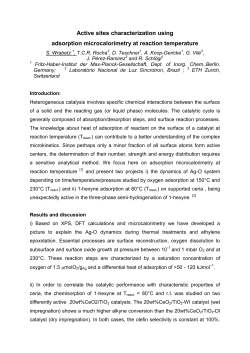 Active sites characterization using adsorption microcalorimetry at
