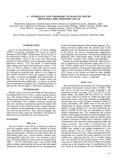 4. Petrology and Chemistry of Basaltic Rocks from Hole 396B, IPOD