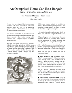 An Overpriced Home Can Be a Bargain