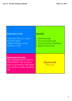 Day 12 - Percent Change.notebook