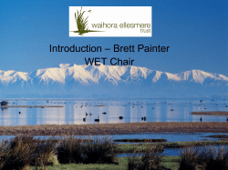 Introduction &ndash; Brett Painter WET Chair