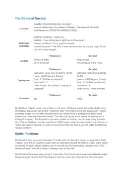 The Battle of Naseby
