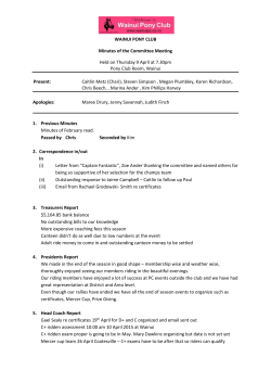 9th April 2015 - wainui pony club