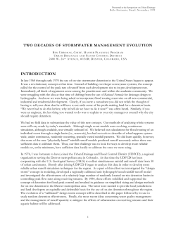 INTRODUCTION - Urban Drainage and Flood Control District