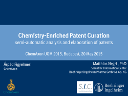 Chemistry-Enriched Patent Curation