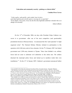 Federalism and community security: policing as a federal affair
