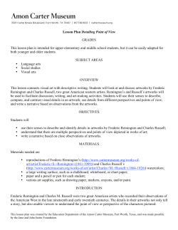 Detailing Point of View Lesson Plan