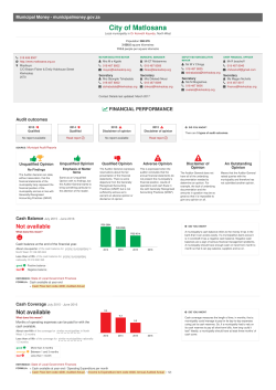 Print PDF - Municipal Money