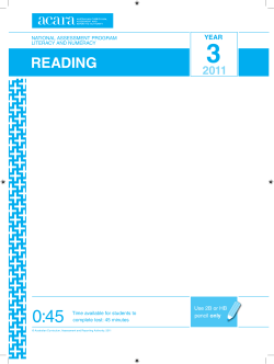 reading, Year 3