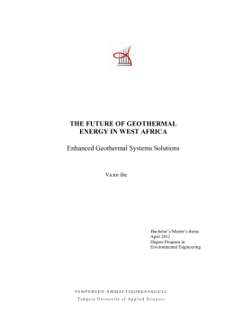 The Future of Geothermal Energy in West Africa