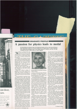 A passion for physics leads to medal