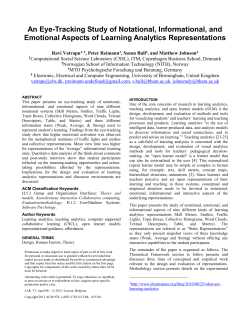 An Eye-Tracking Study of Notational, Informational, and Emotional