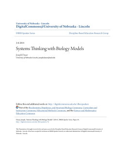 Systems Thinking with Biology Models