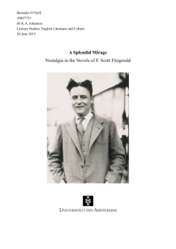 O`Neill, Benedict. A Splendid Mirage - UvA-DARE