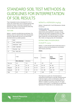 How to Interpret Soil Test Results - Natural Resources South Australia