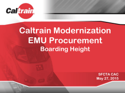 Caltrain Modernization EMU Procurement
