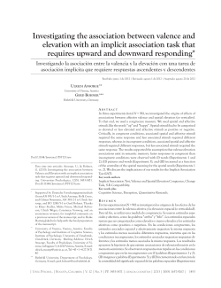 Investigating the association between valence and elevation with an