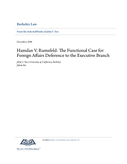 Hamdan V. Rumsfeld: The Functional Case for