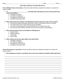 Copyright, USHistoryTeachers.com All Rights Reserved. Name: Date:_