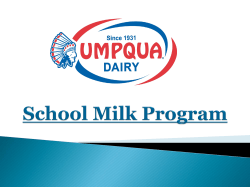 School Milk Program - springfield.k12.or.us