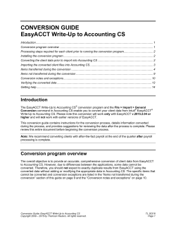 EasyACCT Write-Up to Accounting CS