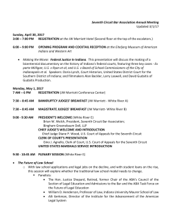 7:00 PM REGIST - 7th Circuit Bar Association