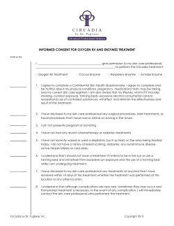 informed consent for oxygen rx and enzymes treatment