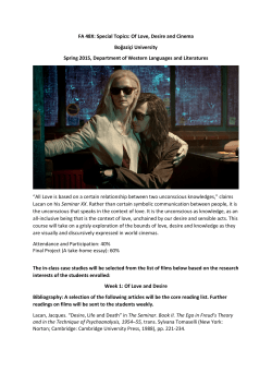 FA 48X Syllabus - Department of Western Languages and Literatures