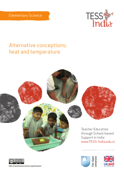 Alternative conceptions: heat and temperature