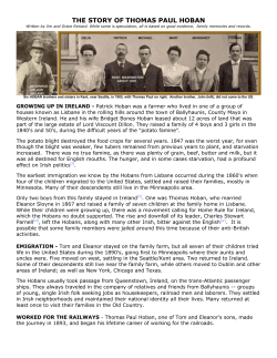 THE STORY OF THOMAS PAUL HOBAN