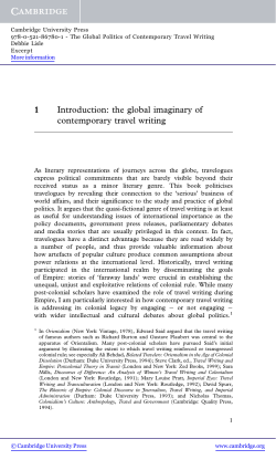the global imaginary of contemporary travel writing - Beck-Shop