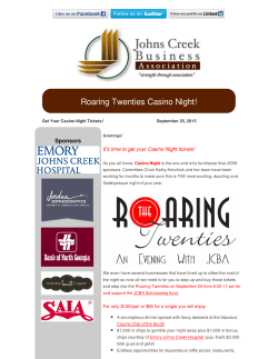 Roaring Twenties Casino Night! - Johns Creek Business Association
