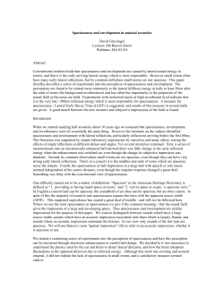 Spaciousness and Envelopment in Concert Halls and Operas