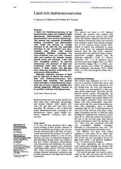 Lipid rich rhabdomyosarcoma - Journal of Clinical Pathology