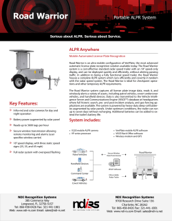 Road Warrior - NDI Recognition Systems
