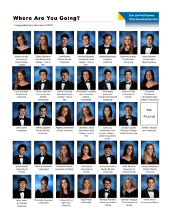 2016 College Commitments - Saint John Paul II Academy