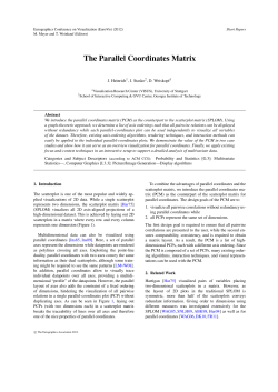 The Parallel Coordinates Matrix