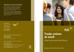 Trade unions at work