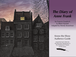 The Diary of Anne Frank - Shakespeare Theatre of New