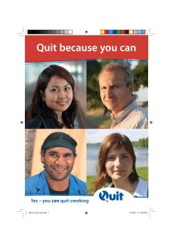 Quit because you can - Western Sydney University