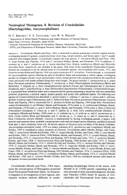 Neotropical Monogenea. 8. Revision of Urocleidoides