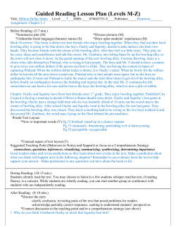 Guided Reading Lesson Plan (Levels MZ)