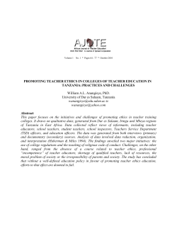 PROMOTING TEACHER ETHICS IN COLLEGES OF TEACHER