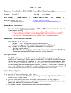 Course Syllabus - Community College System of New Hampshire