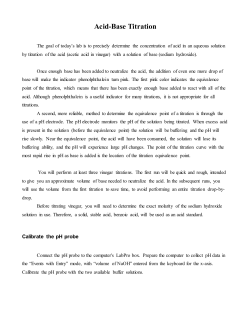 Chem 105 Guide to the Formal Laboratory Report