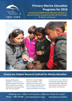 Primary Marine Education Programs for 2016